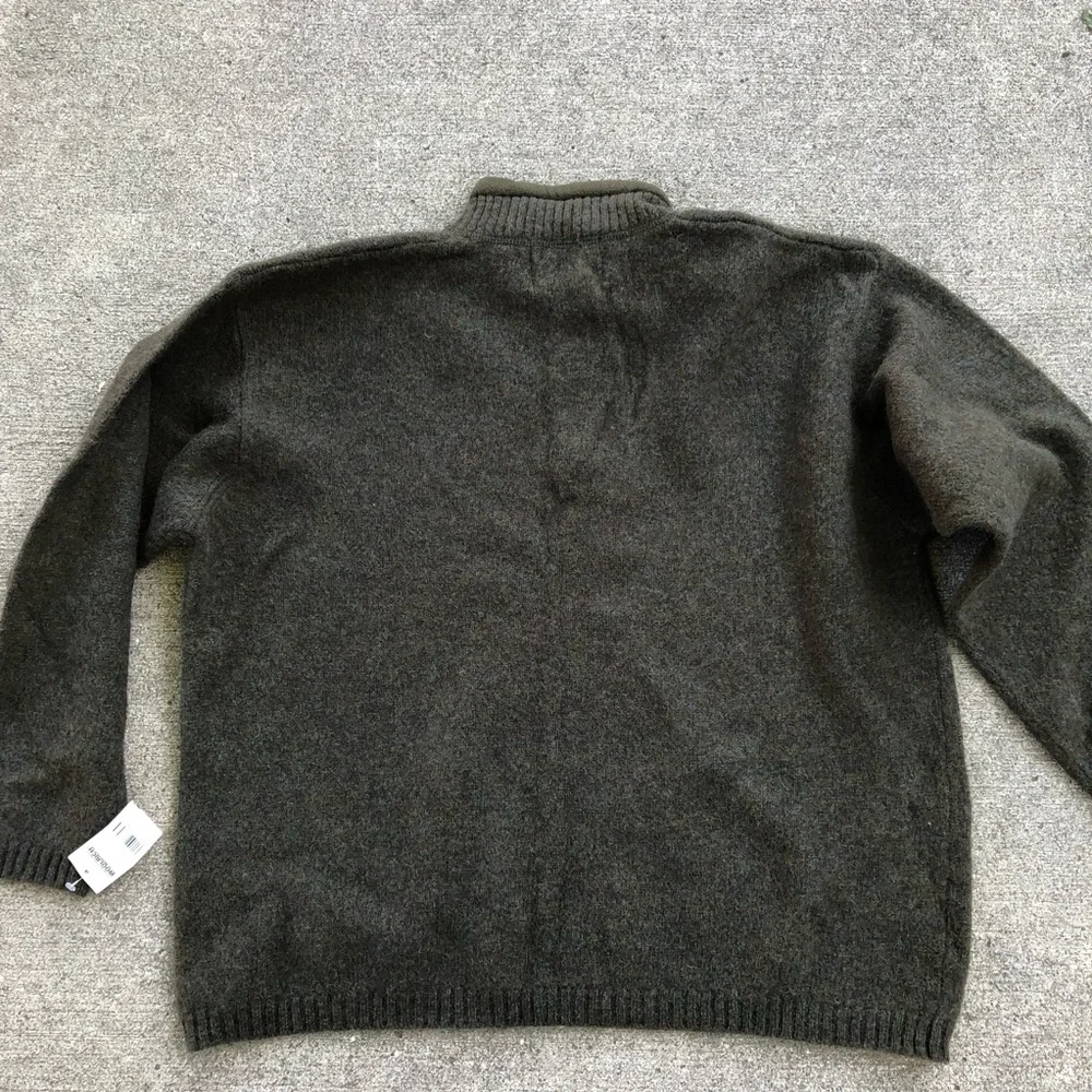 Mens Woolrich quarter zip sweater with fleece collar in 2X - Picture 4 of 6